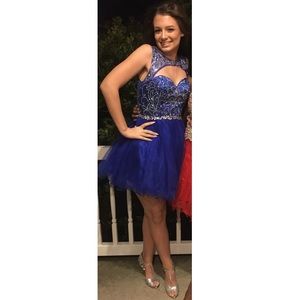 Royal Blue Homecoming Dress
